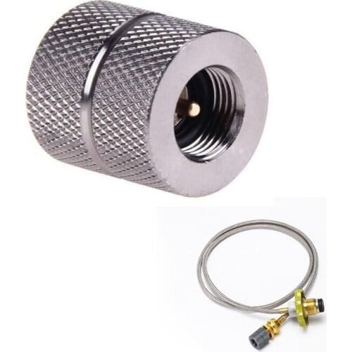 Outdoor Camping Butane Stove Gas Refill Adapter Cartridge Gas Nozzle Bottle Type Cartridge Screw Type Valve Canister Connector