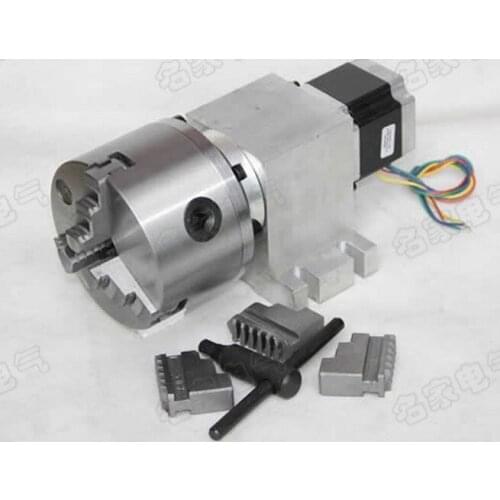 CNC Rotary axis,the A axis, the fourth rotation axis, K11 100mm three claw chuck
