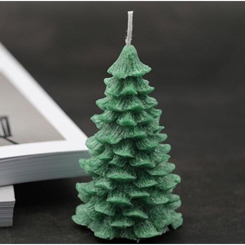 Three-dimensional Christmas Tree Candle Silicone Mold Handmade Tool 3D Soap Craft Mold