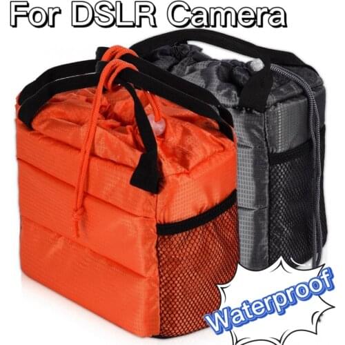 Waterproof Insert Partition Camera Hand Bag Shockproof Padded Divider Cover Case for DSLR Camera