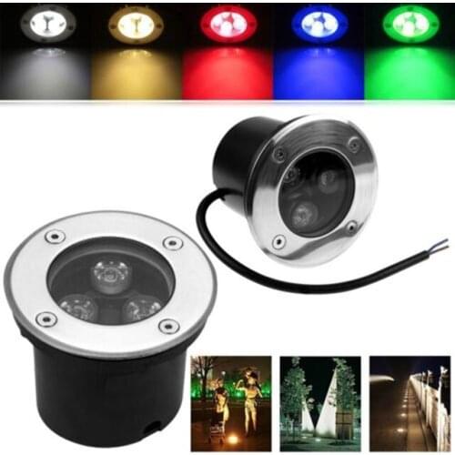 1PCS Waterproof 1W-5W LED Underground light Ground Garden Path Floor Lamp Outdoor Underground Buried Yard Lamp Landscape Ligh