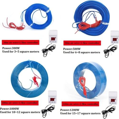 30m/50m/100m/120m Air Heating wire Smart Thermostat Set Greenhouse Vegetables Planting Aquarium Hatching Temperature Controller