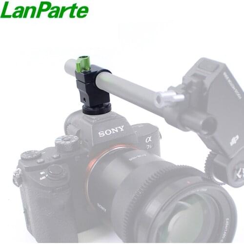 Lanparte 15mm Hot Shoe Mount Rod Clamp for DSLR Camera Fit for DJI Follow Focus Motor