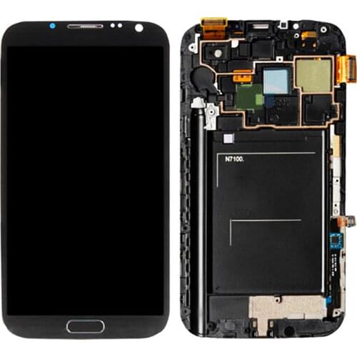 For Samsung Note 2 N7100 N7105 T889 i317 i605 L900 LCD Display Touch Screen Digitizer With Frame Assembly Replace 100% Tested
