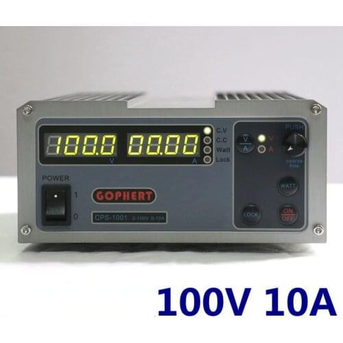 1PACK) Gophert CPS-1001 adjustable DC switching power supply output 100V10A lock four-digit display