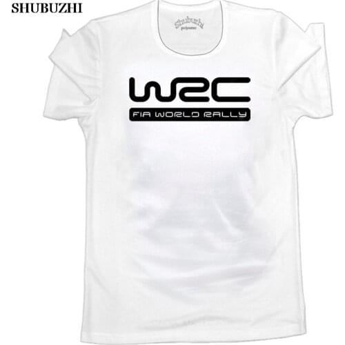 100% Cotton O-Neck customised T-shirt Mens t shirts wrc logo printing t shirt FIA WORLD RALLY CHAMPIONSHIP T Shirt