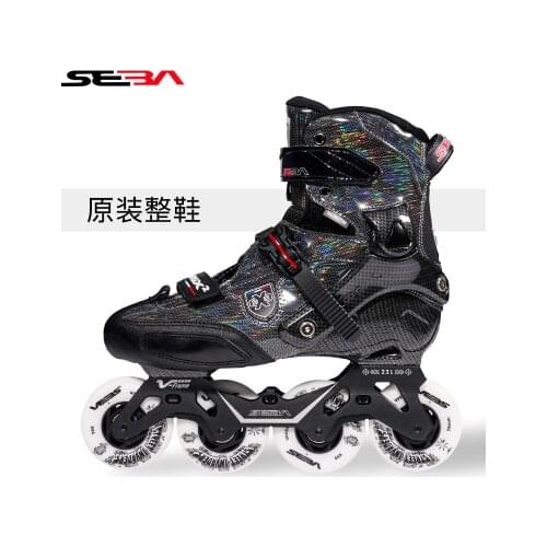 100% Original 2019 SEBA Trix2 Adult Inline Skates Roller Skating Shoes Rockered Frame Slalom Sliding FSK Patines Adulto