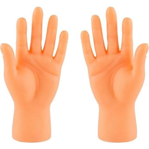 2Pcs Funny Mini Hands Creative Finger Fidget Toys Small Hand Tease the Cat Pet Toy