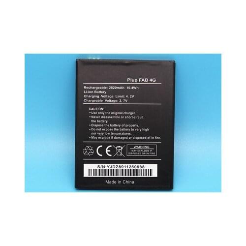 3.7V 2820 mAh Replacement Plub Fab 4G Battery For Wiko PLUB FAB4G Batterie Bateria Baterij with phone stander