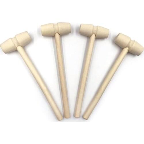 50 Pieces Small Wood Hammer Wooden Mallet Hammer for DIY Woodworking Household Multi Hand Tool
