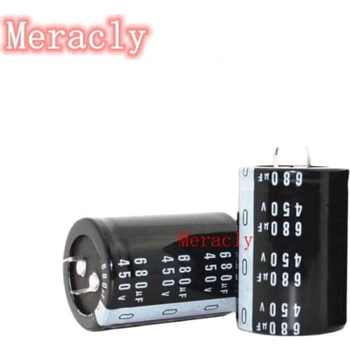 High frequency low resistance 450V 680UF aluminum electrolytic capacitor 20% 35*50MM