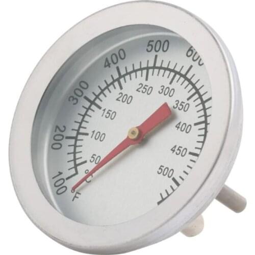 Stainless Steel Barbecue BBQ Smoker Grill 50-500℃ Thermometer Temperature Gauge