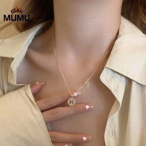 Clavicle chain female lightniche micro-inlaid H letter necklace jewelry gift Pendant Chokers Necklaces luxury Neck Jewelry