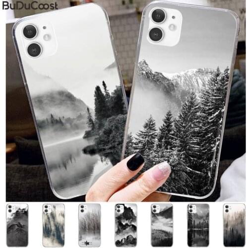 Pine forest peak mist Phone Case For iphone 11 Pro11 Pro Max X XS XR XS MAX 8plus 7 6splus 5s se 7plus case
