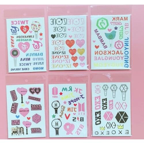 HQbts Bulletproof Youth ,Glitter tattoo stickers, stickers, the same peripheral
