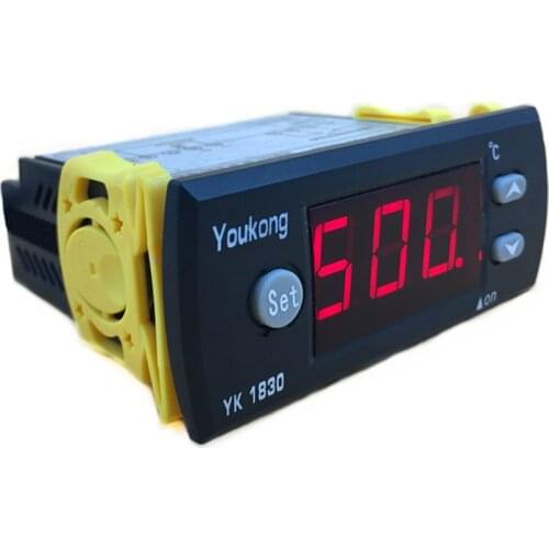 AC 110V 220V Digital LCD Temperature Controller YK-1830F with 1m Sensor Thermostat Regulator Heater 0~500 degrees