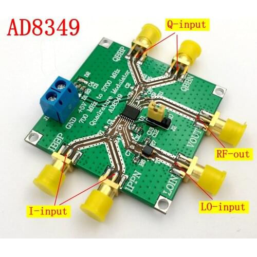 AD8349 Quadrature Modulation Module 700 MHz to 2.7 GHz I Q Modulator Series Module