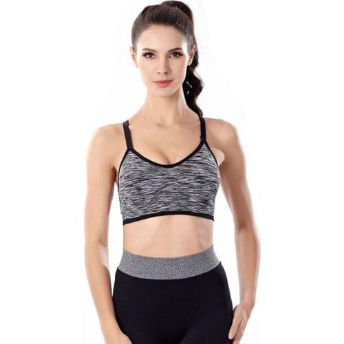 New professional sports bra shockproof quick-drying section dyed steel ring-free underwear training running fitness underwer