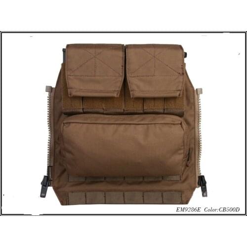 Hunting Pouches Combat Back Pack 500D Multicam Airsoft Military Molle Pouch BY ZIP Panel FOR AVS JPC2.0CPC Hunting Vests