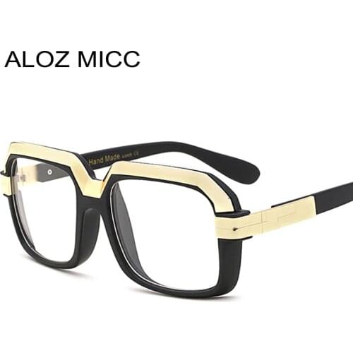 ALOZ MICC Fashion Oversize Unisex Eyeglasses Frames Acetate Spectacles Unique Optical Frame Oculos De So Q74