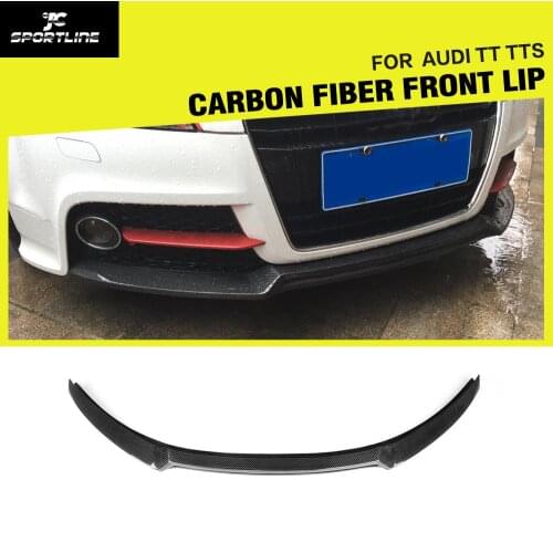 Carbon Fiber / FRP Front Bumper Lip Spoiler Splitters for Audi TT Coupe 2013 - 2014 TTS 2008 - 2013 Car Styling