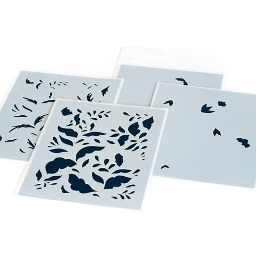 Flower and Grass Printing Plate, Hollow Mold Metal Cutting Dies and Stamps DIY Scrapbooking Card Stencil Paper Cards Handmade