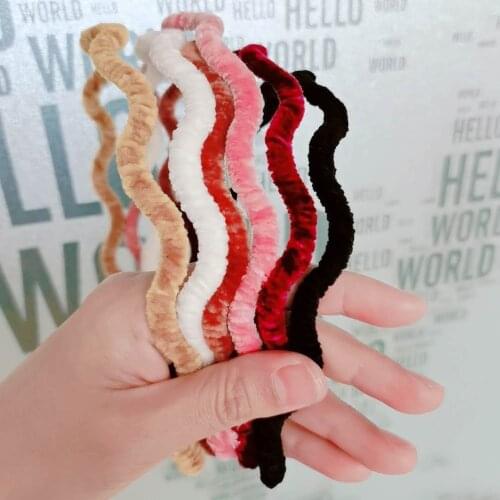 Fashion Solid Color Gold Velvet Stretch Fabric Women Girl Hairbands Headband Headpiece Turban Bandage Hair Accessories Headwear