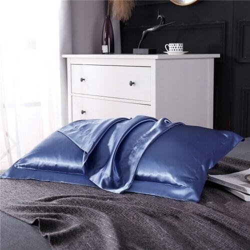 1 Pcs 48cmx74cm Luxury Satin Silk Pillowcase Pure Natural Mulberry Silk Pillowcase