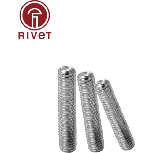 316 A4-70 DIN916 ISO4029 M12 M16 Stainless Steel 304 Grade Alloy Steel Hex Socket Set Screws Grub Screw Multi Size