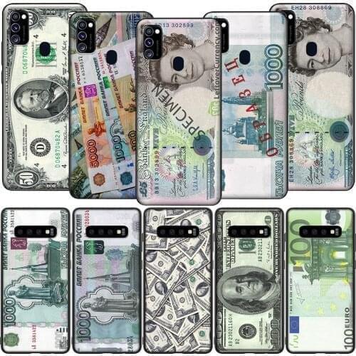 GX253 Vintage Money Dollar Rouble Pound Case for Samsung A6 A7 A8 Plus A9 A10 A20 A30 A40 A50 A60 A70 A01 EU A11 A21S A31 A41