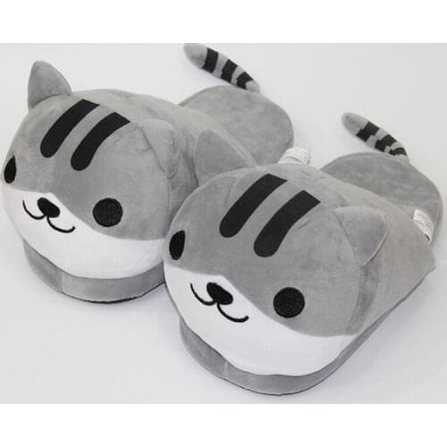 Ladies Winter Home Slippers Soft Flat Slides Cute Unicorn Slippers Cartoon Animal Slippers Furry Bedroom Slides Cotton Slippers