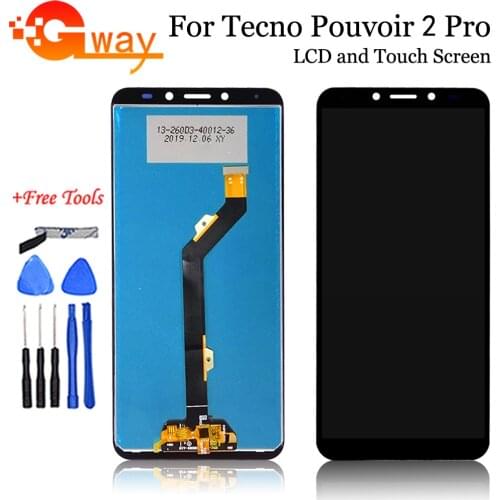 6.0" For Tecno Pouvoir 2 Pro LA7 LCD Screen Touch Screen Digitizer Assembly For Pouvoir 2 LA7 LCD Display + Free Tools
