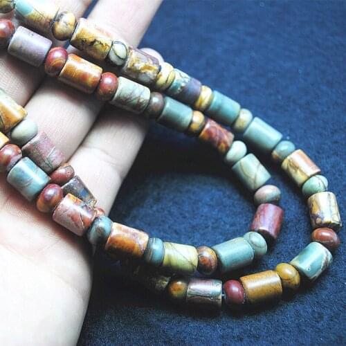 1 strings nature picaso stone strings loose beads for natural gem stone size 8x10mm top selling items for women necklace diy