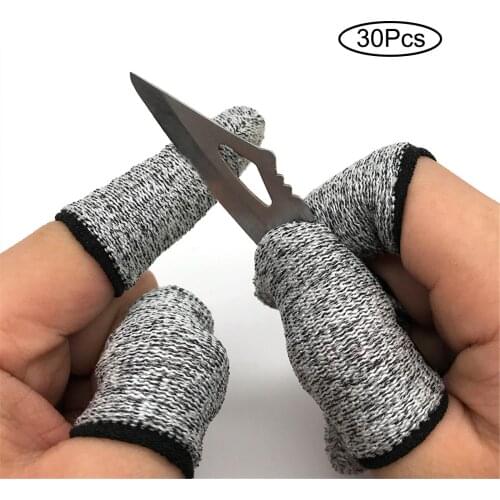 10/20/30 Pcs Anti-Cut Picking Finger Cover Finger Protector Finger Cots Cut Resistant Protection Finger Peel Fingertip Gloves