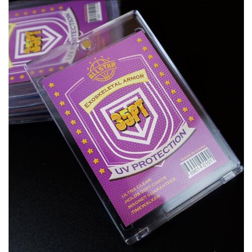 5PCS/Lot Time Walker Brand 35PT Card Bricks Card Holder UV Protec Trading Cards Sports Cards Storage Hold Plastic Box Sleeve