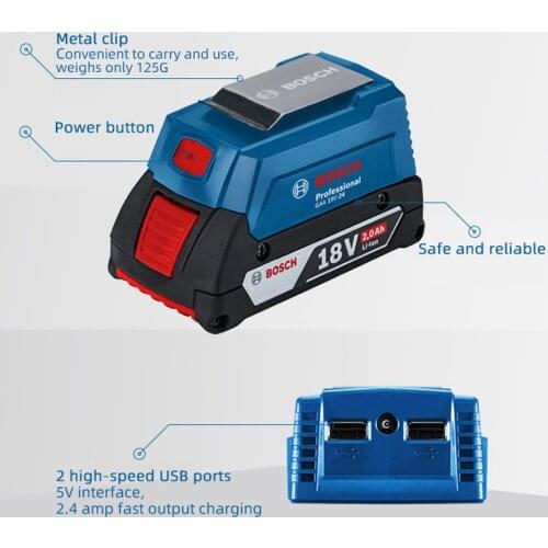Bosch GAA 18V-24 Power Tools Battery Power USB Converter Power Bank Adapter