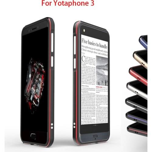 For Yota 3 Yotaphone 3 Case Metal Frame Double Color Aluminum Bumper Protect Cover for Yota Phone 3 Case