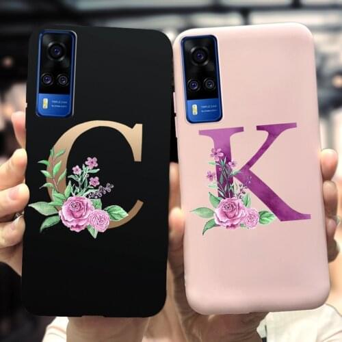 For Vivo Y31 Case For Vivo Y51 Mobile Cover Luxury Phone Back Letter Bumper TPU Silicon For Coque VivoY31 Y 31 V2036 V2030 Cover