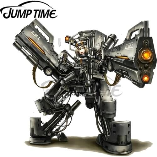 JumpTime 13 x8.8cm For Electronics Robot War Car Stickers Vinyl Window Trunk Decal Motorcycle Occlusion Scratch Windshield Decor