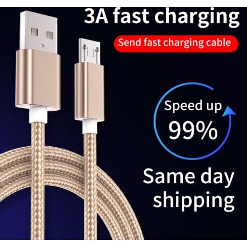 Kebiss USB Micro Cable 3A Fast Charging Data Cables for Samsung S6 S7 Xiaomi Huawei Charger USB Cable Phone Accessories