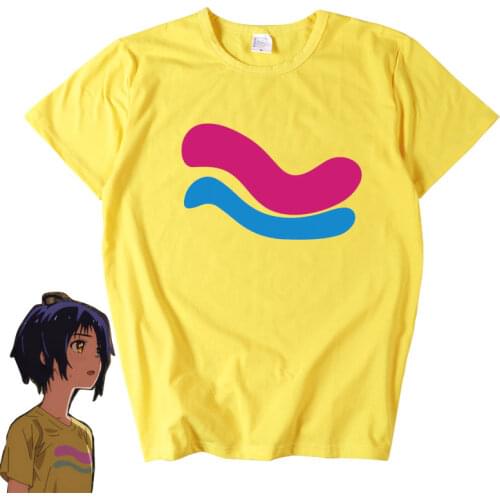 2021 Japan Anime WONDER EGG PRIORITY Ohto Ai T-shirt Cosplay T shirt Men Women Couples Summer Cute Lycar Short Sleeve Tee Tops