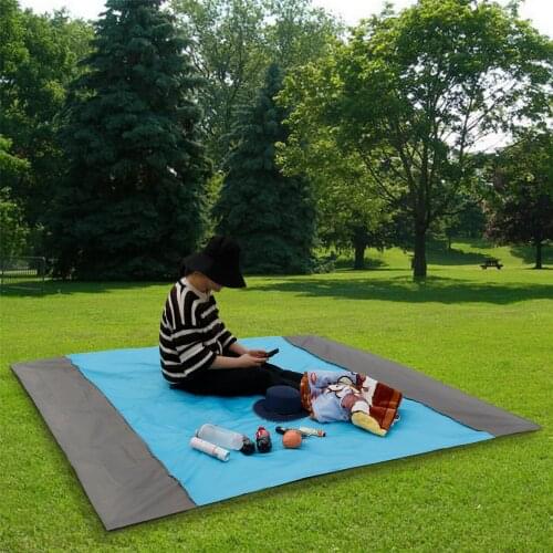 Outdoor Leisure Lawn Mats Color Matching Folding Camping Beach Mats Waterproof Picnic Mats