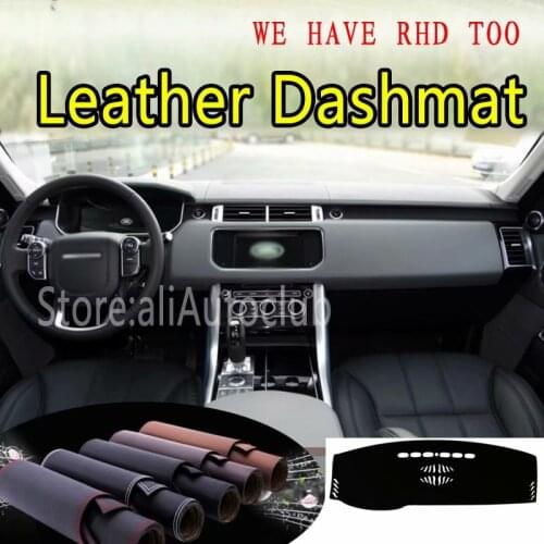 For Land Rover Discovery5 Range Rover Sport 2 2017-2019 Leather Dashmat Dashboard Cover Dash Carpet Custom Car Styling LHD+RHD