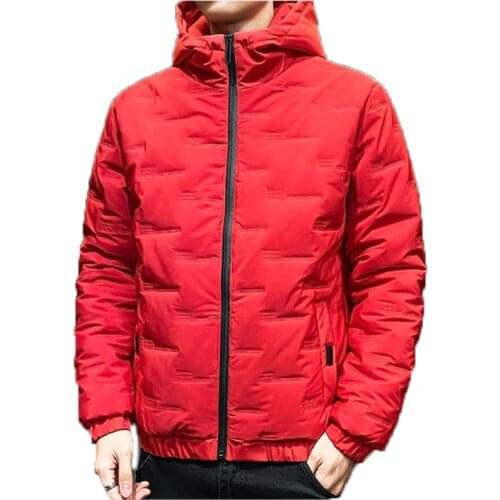 Down Padded Jacket Mens Coat Winter Hooded 5XL Plus Size Handsome Short Section Thickening Slim Trend