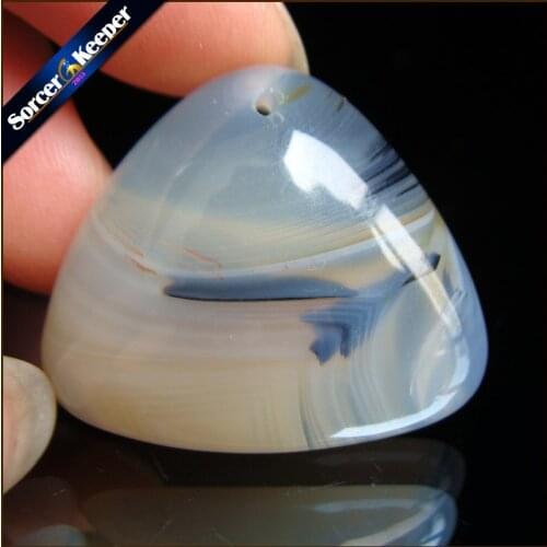 Men Jewelry Dendritic Moss Onyx Necklace Pendants Gem Stone Slide Natural Agates Pendant Healing Reiki Men Woman Gifts JS148