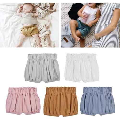2018 New Baby Boy Girls Cotton Shorts Infant Ruffle Bloomers Toddler Summer Panties For 0-6 Months