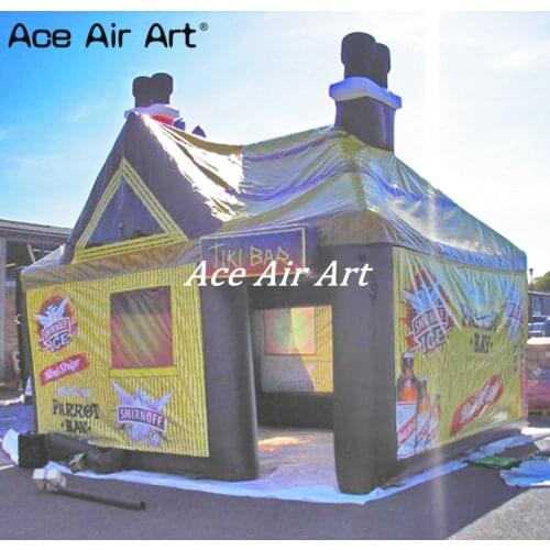 New arrival 6x4m inflatable pub tent bar house tent for outdoor party decoration/beer advertising
