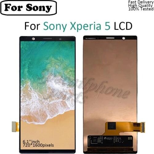 New LCD For Sony Xperia 5 Display Touch Screen Digitizer For Sony J8210, J8270, J9210 LCD Assembly Replacement