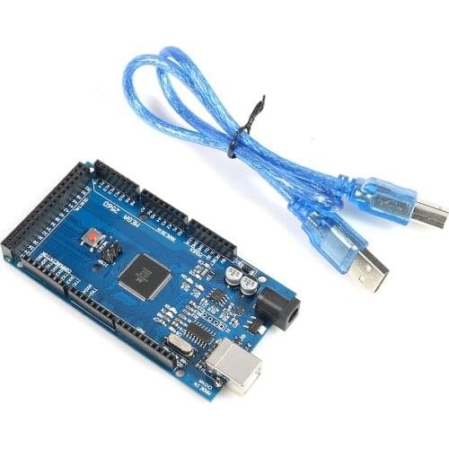 MEGA2560 Mega 2560 R3 REV3 ATmega2560-16AU CH340G Board High Quality ON USB line Cable compatible for arduino
