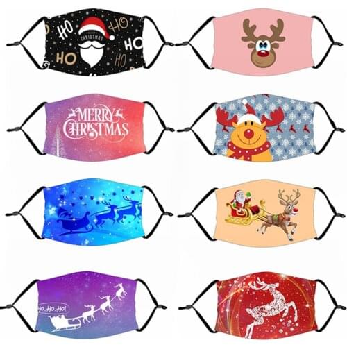 Christmas Mask Santa Claus Elk Merry Christmas Decorations for Home 2020 Christmas Ornaments Xmas Gfit Happy New Year 2021 Decor